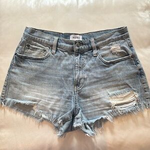 Pistola Women's Distressed Denim Shorts | SZ 28